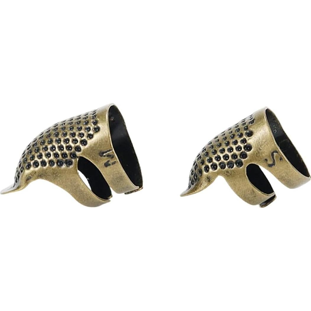 Dedales de Costura Ajustables Tsnamay Bronce 10 Piezas