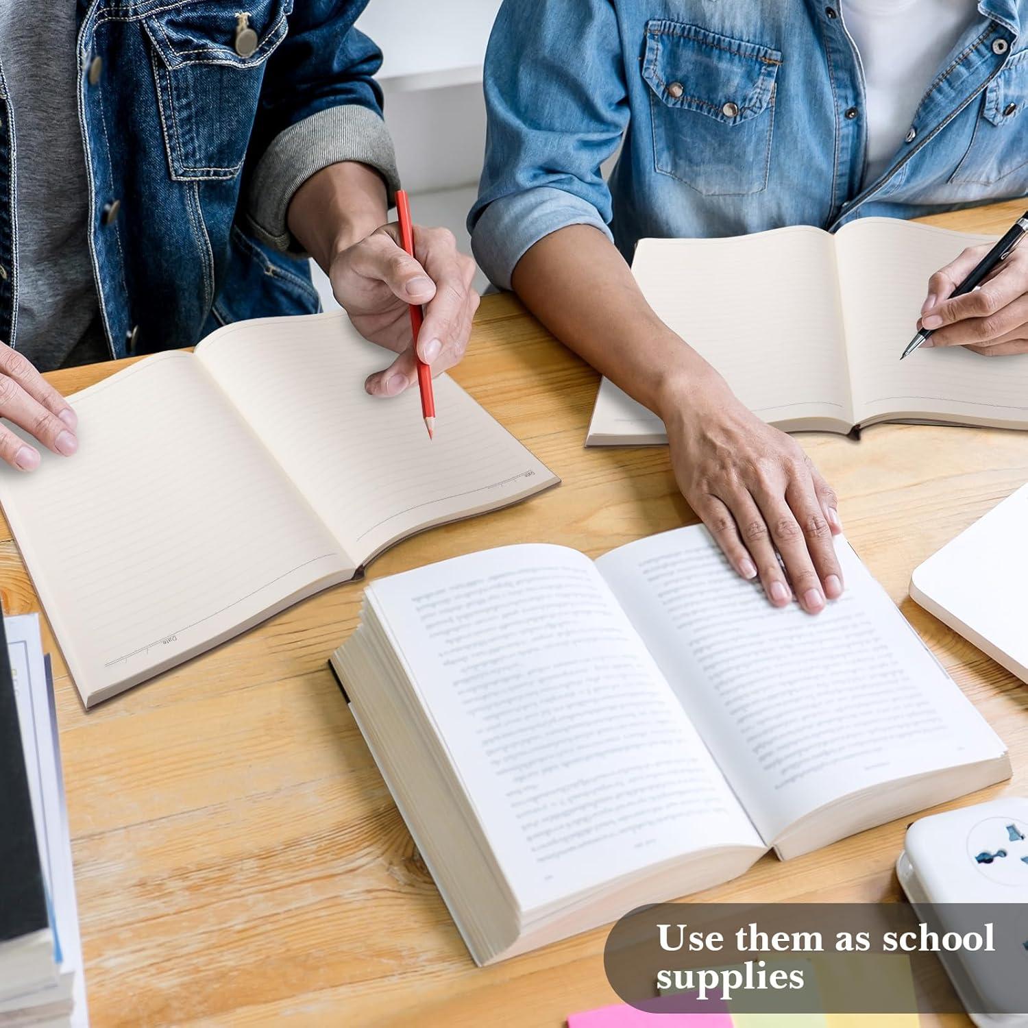 Paquete de 5 Cuadernos A4 SATINIOR 360 Páginas Tapa Dura Negro