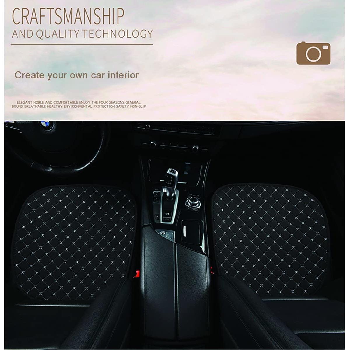 Funda de Asiento de Coche BerSzero ZD-001 Negra con Bordado