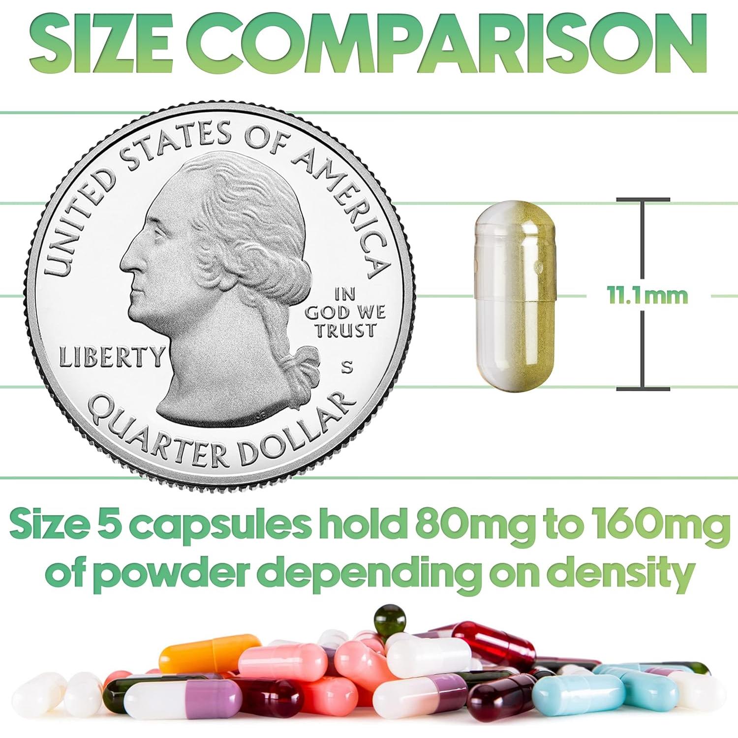 Cápsulas Vacías de Gelatina Tamaño 5 XPRS Nutra - 100 Unidades