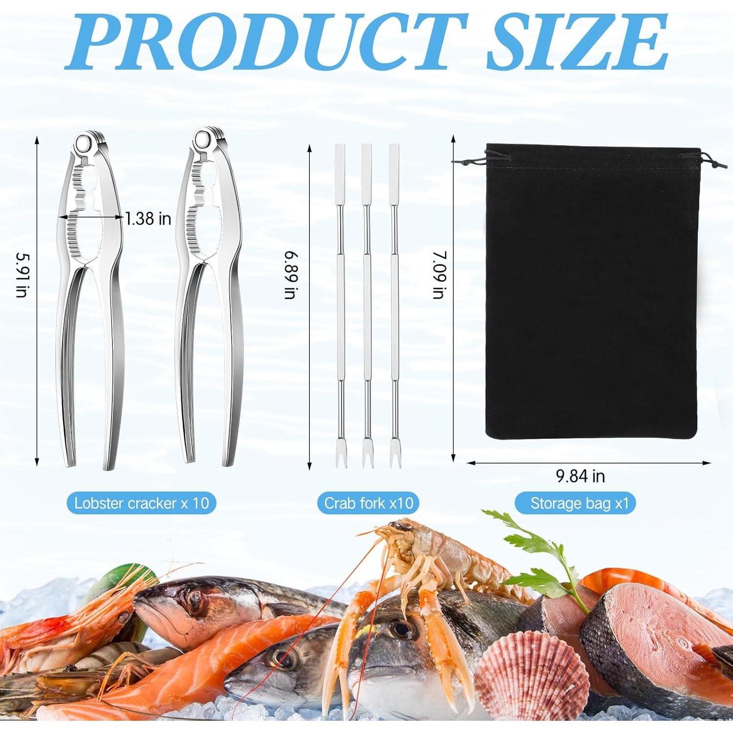 Juego de Herramientas para Mariscos Zhehao 21 Piezas Acero Inoxidable