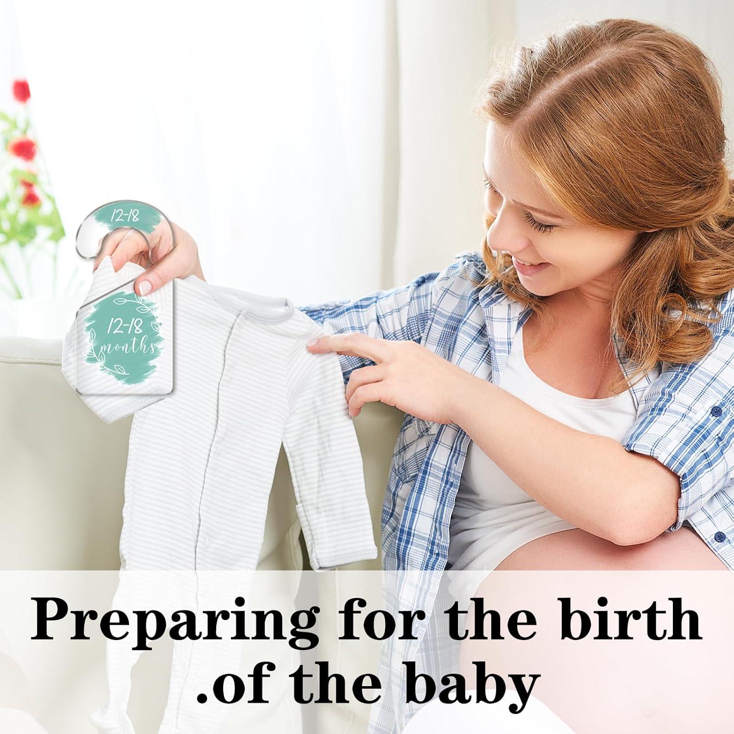 Separadores de Armario para Bebés Whaline 7 Pcs Acrílico Azul