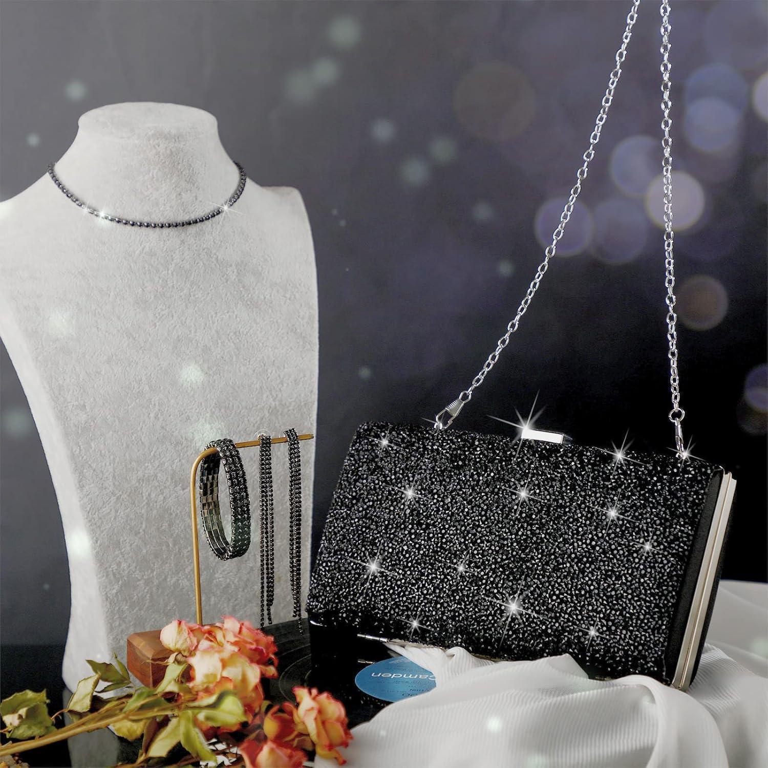 Conjunto de Joyería para Mujer Kigeli: Bolso, Collar, Pendientes y Pulsera