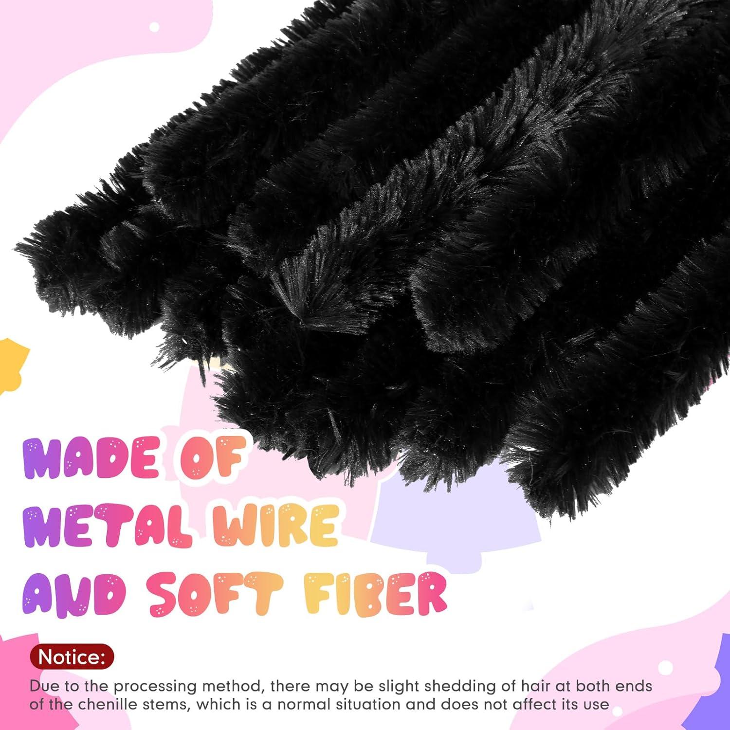 Limpiapipas Jumbo Hotop 60 Piezas 30mm Negros Manualidades