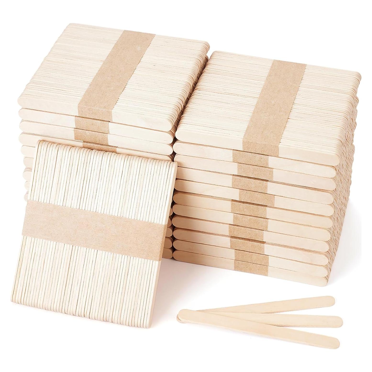 1200 Palitos de Madera de Abedul Rclxl para Manualidades 11.43 cm