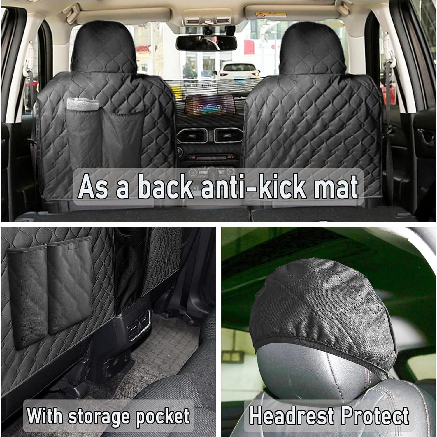 Funda de Asiento para Perros RUIANTE Negra Hamaca SUV 2018-2025