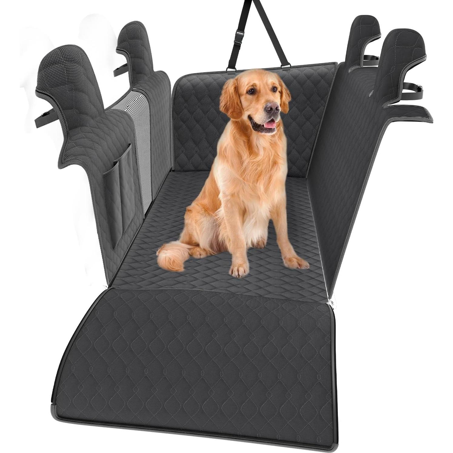 Funda de Asiento para Perros RUIANTE Negra Hamaca SUV 2018-2025