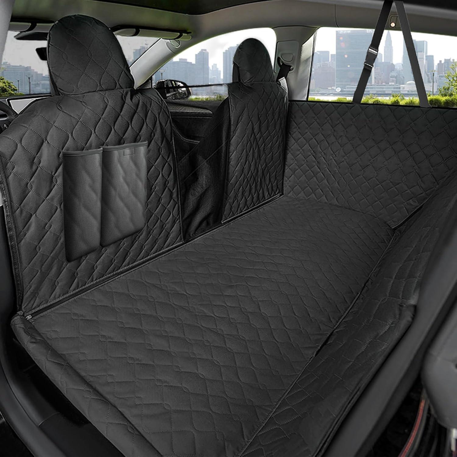 Funda de Asiento para Perros RUIANTE Negra Hamaca SUV 2018-2025
