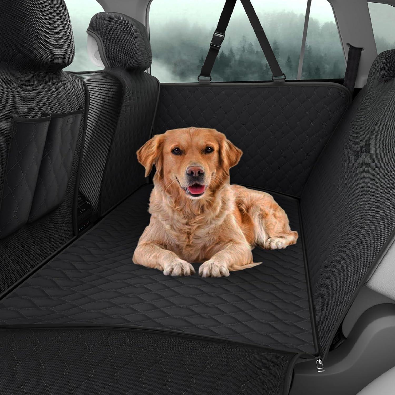 Funda de Asiento para Perros RUIANTE Negra Hamaca SUV 2018-2025