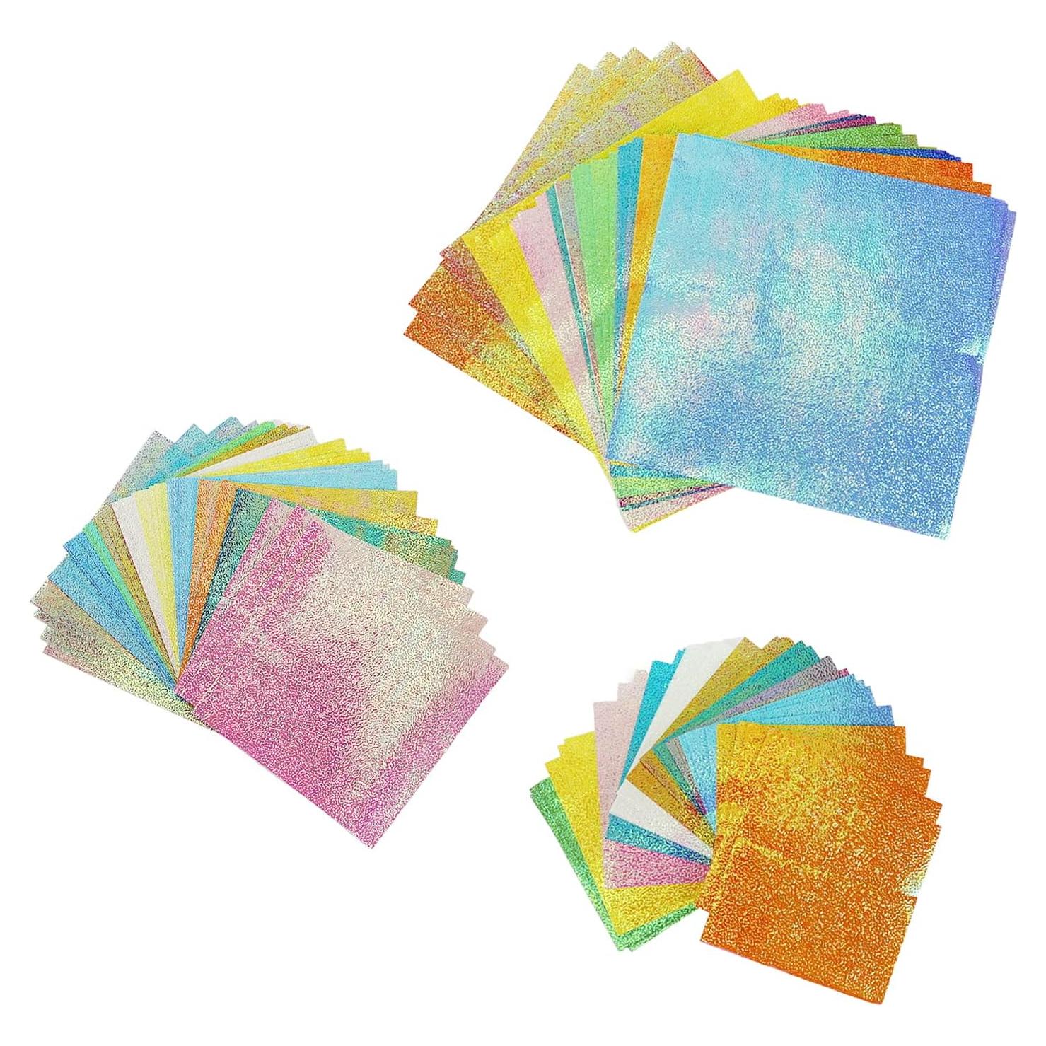 150 Hojas de Papel de Origami Brillante WDONAY 7cm 10cm 15cm