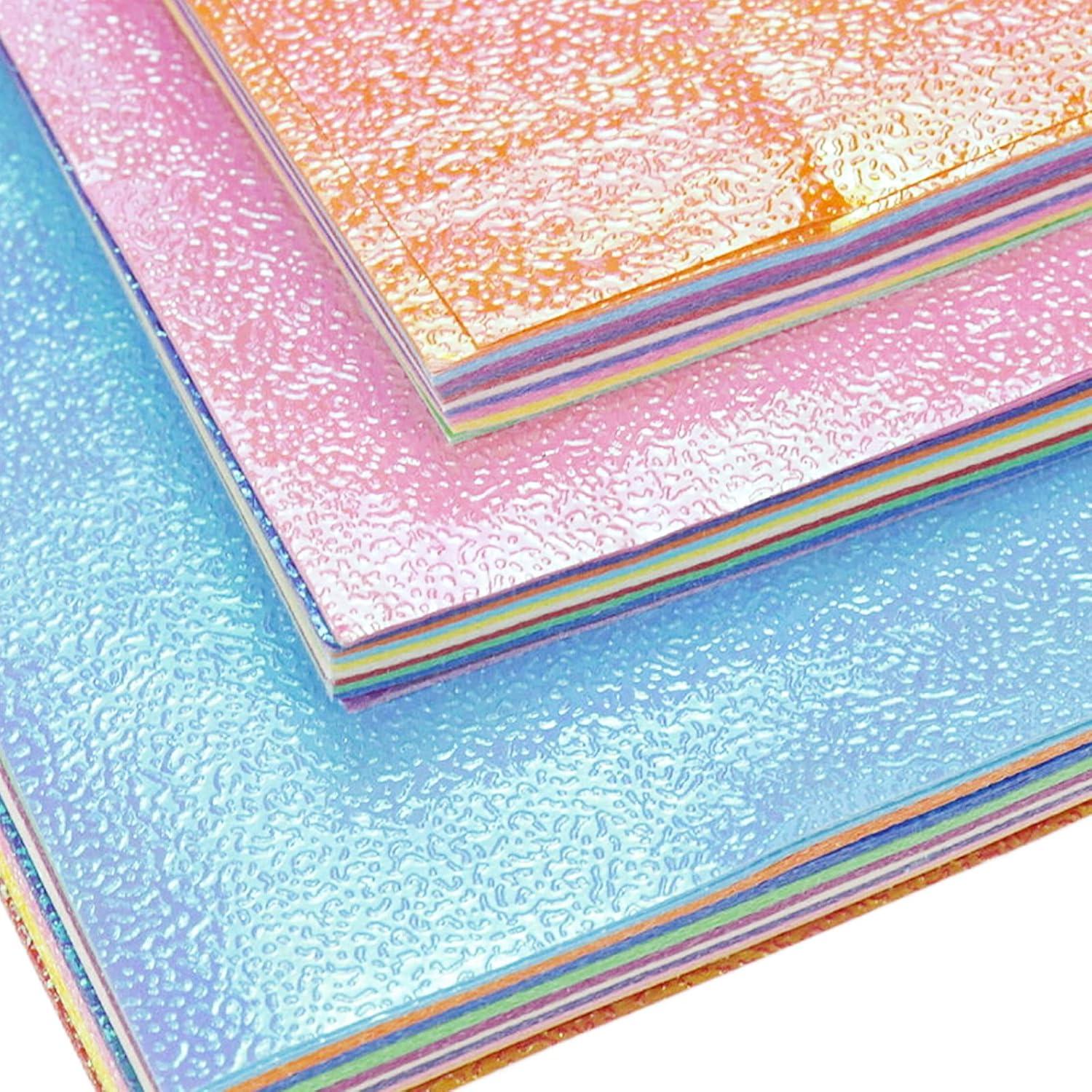 150 Hojas de Papel de Origami Brillante WDONAY 7cm 10cm 15cm