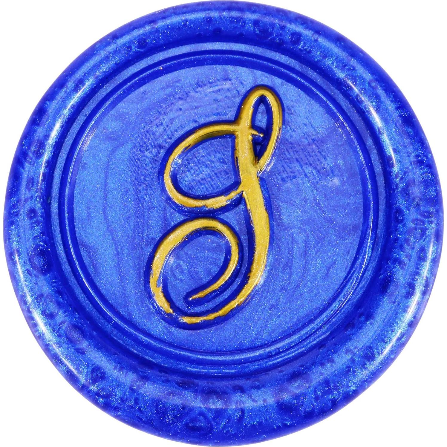 Sello de Cera Vintage Yoption Letra S - Cabeza de Latón y Mango de Madera