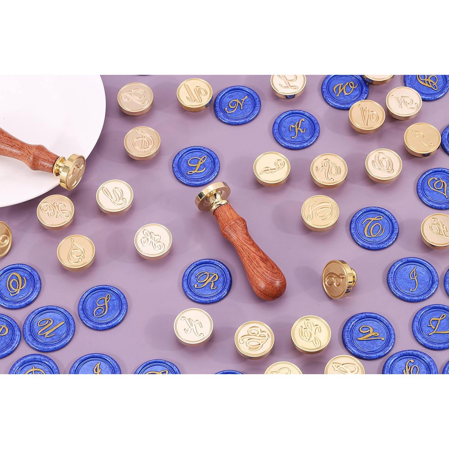 Sello de Cera Vintage Yoption Letra S - Cabeza de Latón y Mango de Madera