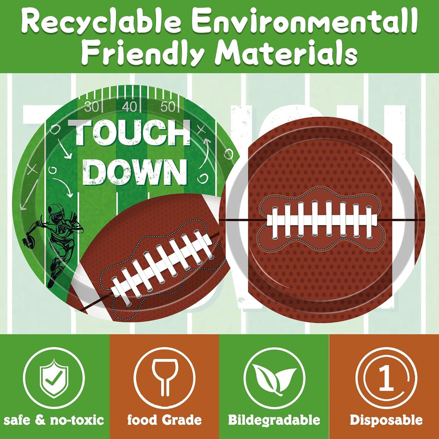 Juego de Suministros para Fiesta de Fútbol 140 Piezas WISSLERMER