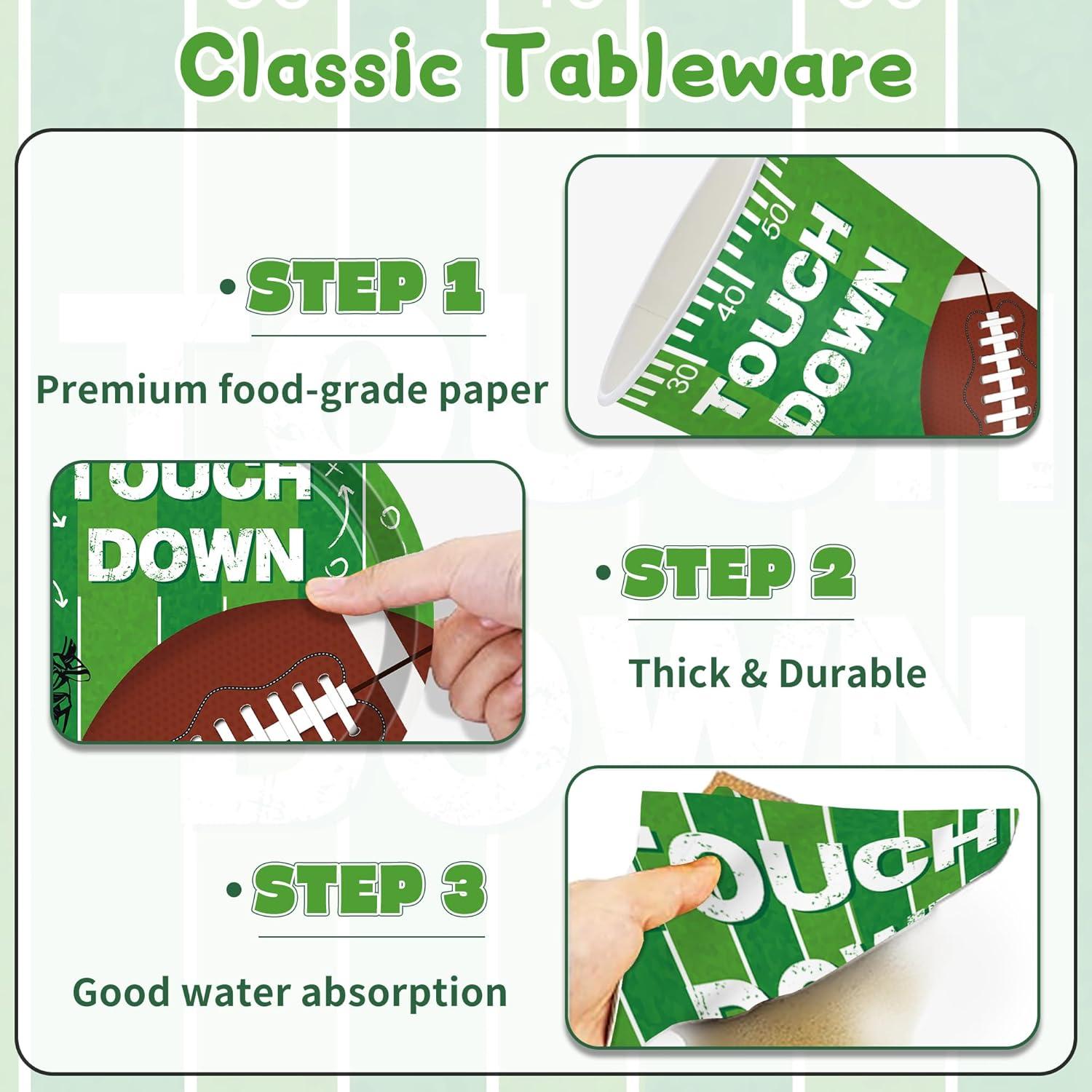 Juego de Suministros para Fiesta de Fútbol 140 Piezas WISSLERMER