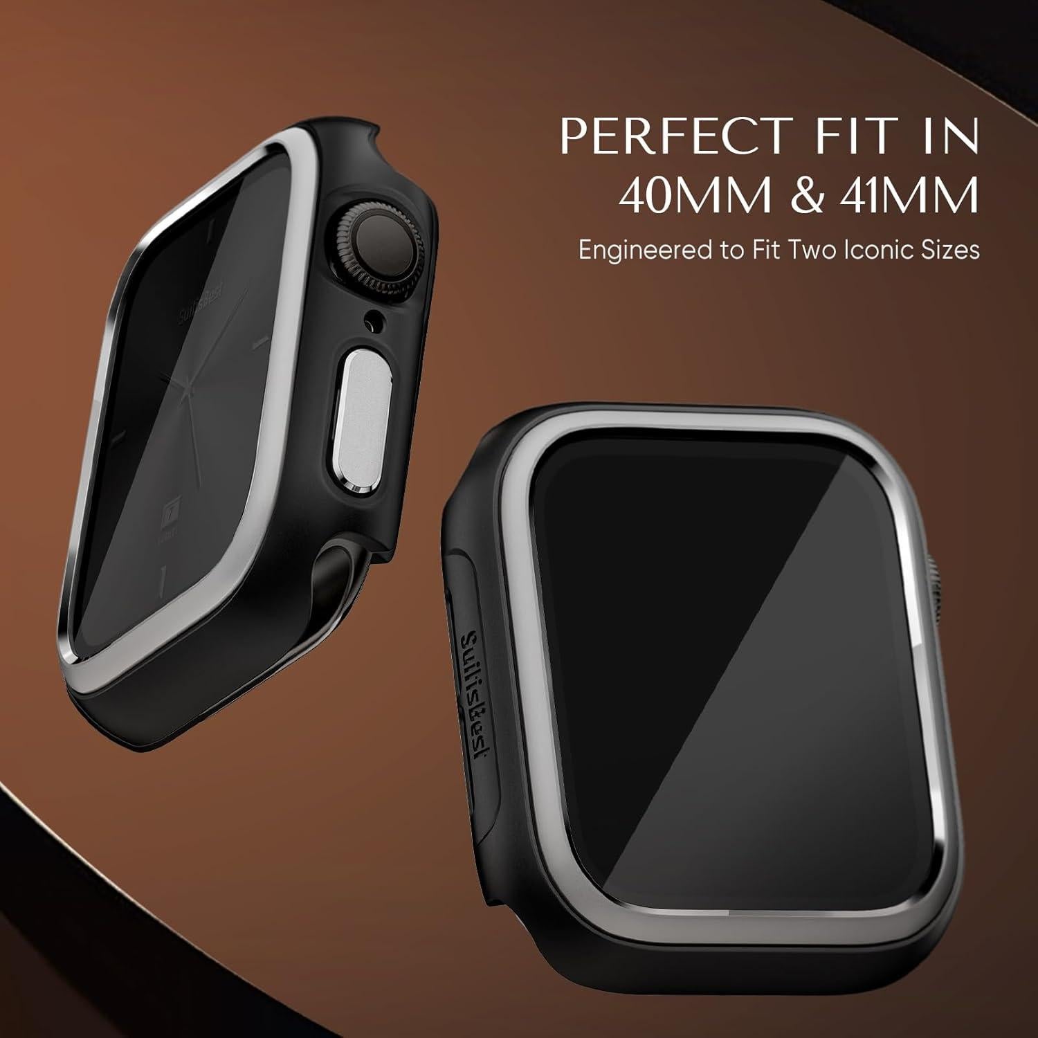 Funda de Metal Suitisbest para Apple Watch 40mm con Protector