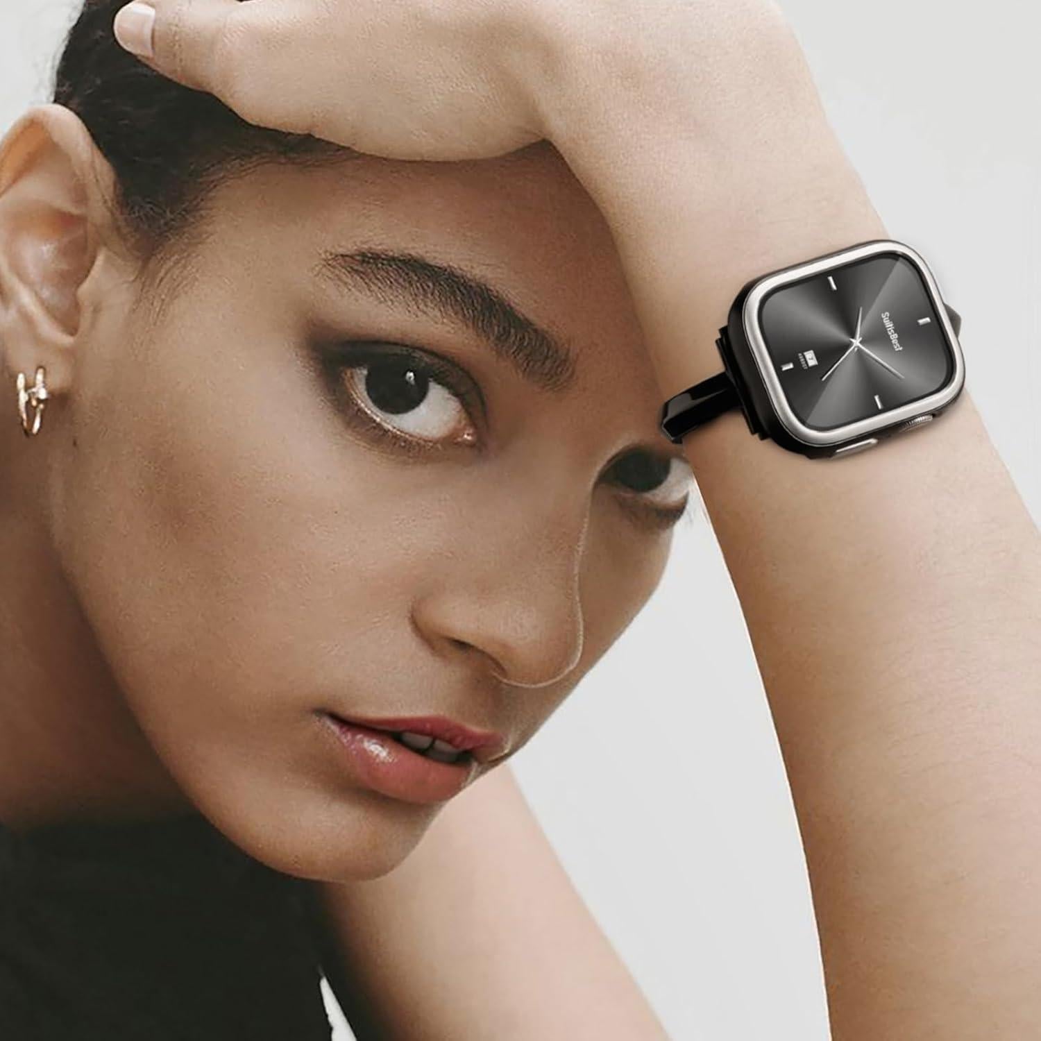 Funda de Metal Suitisbest para Apple Watch 40mm con Protector