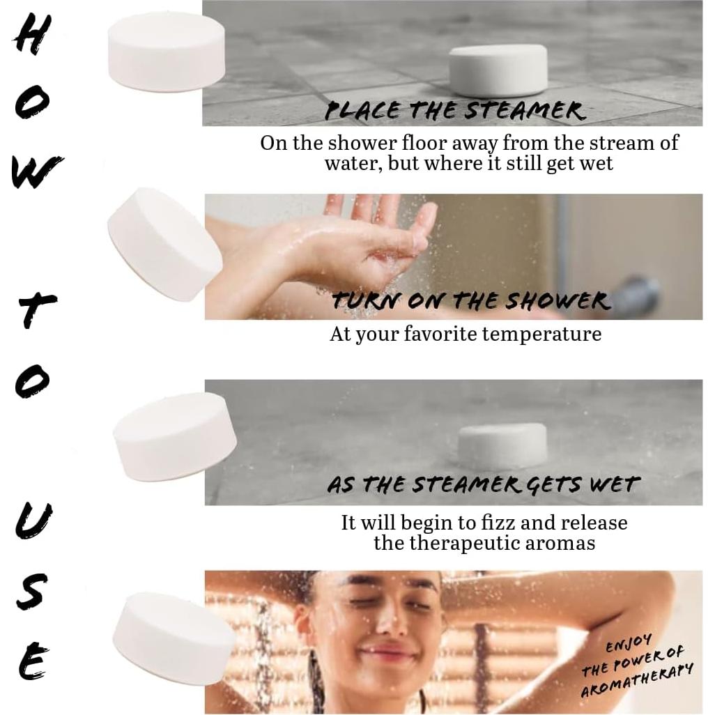 Bombas de Ducha Aromaterapia PeacyBath - Set de 6 Cítricos