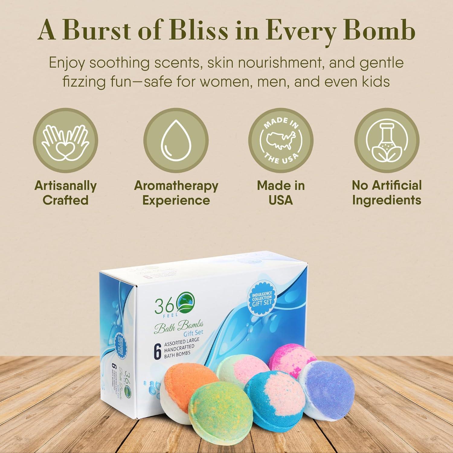 Juego de Bombas de Baño 360Feel - Set de 6 Hidratantes