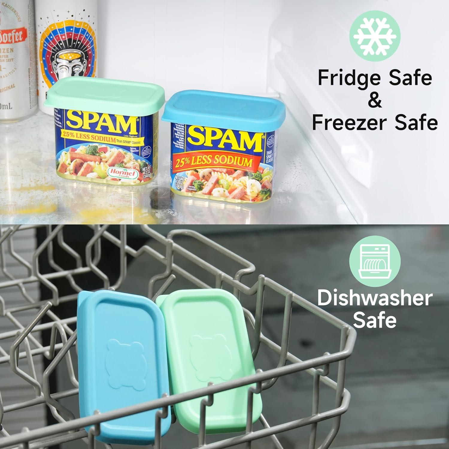 2 Tapas de Silicona para Latas de Spam Purekra 12 oz