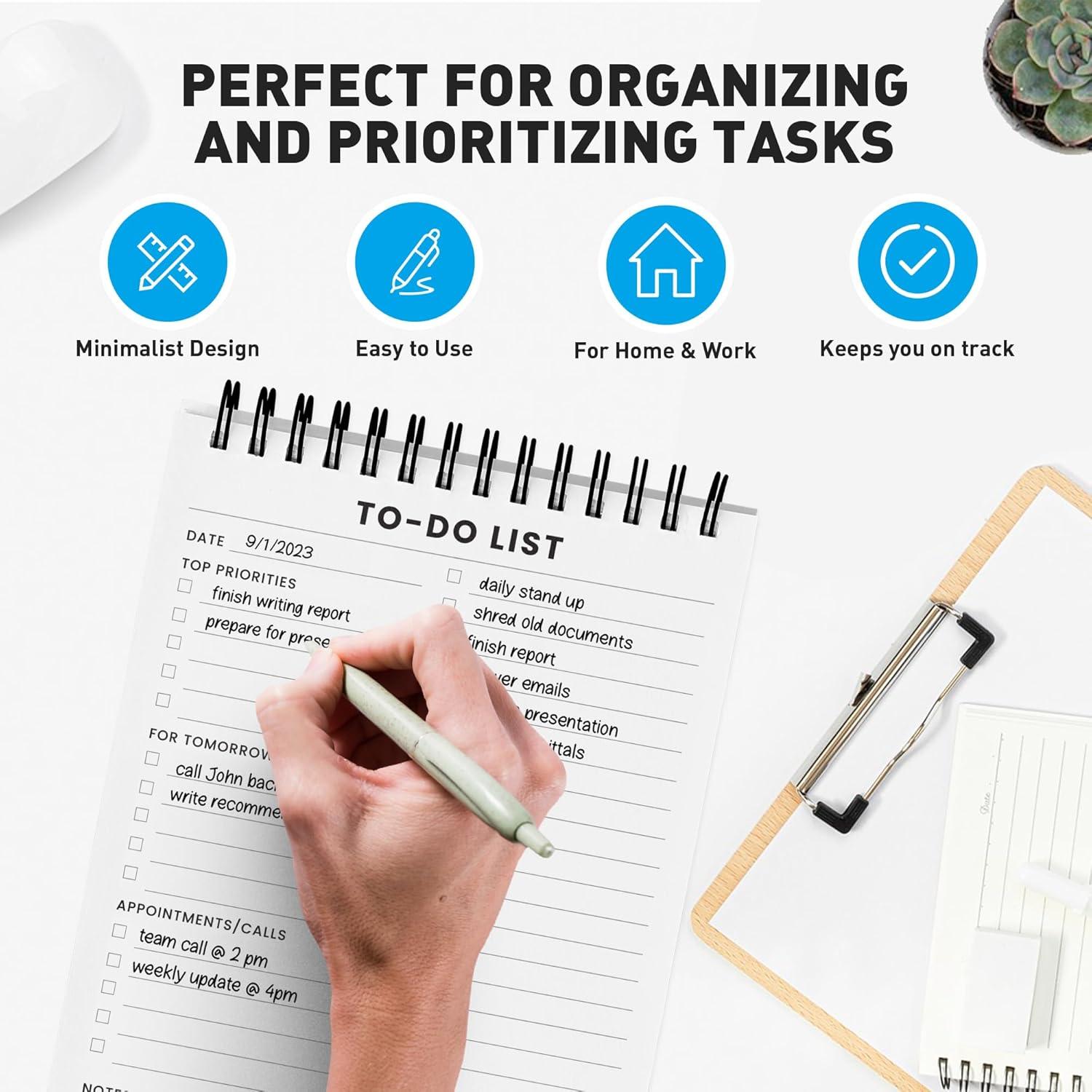 Bloc de Notas de Tareas Diarias De una Clase Feliz - 6 Paquetes