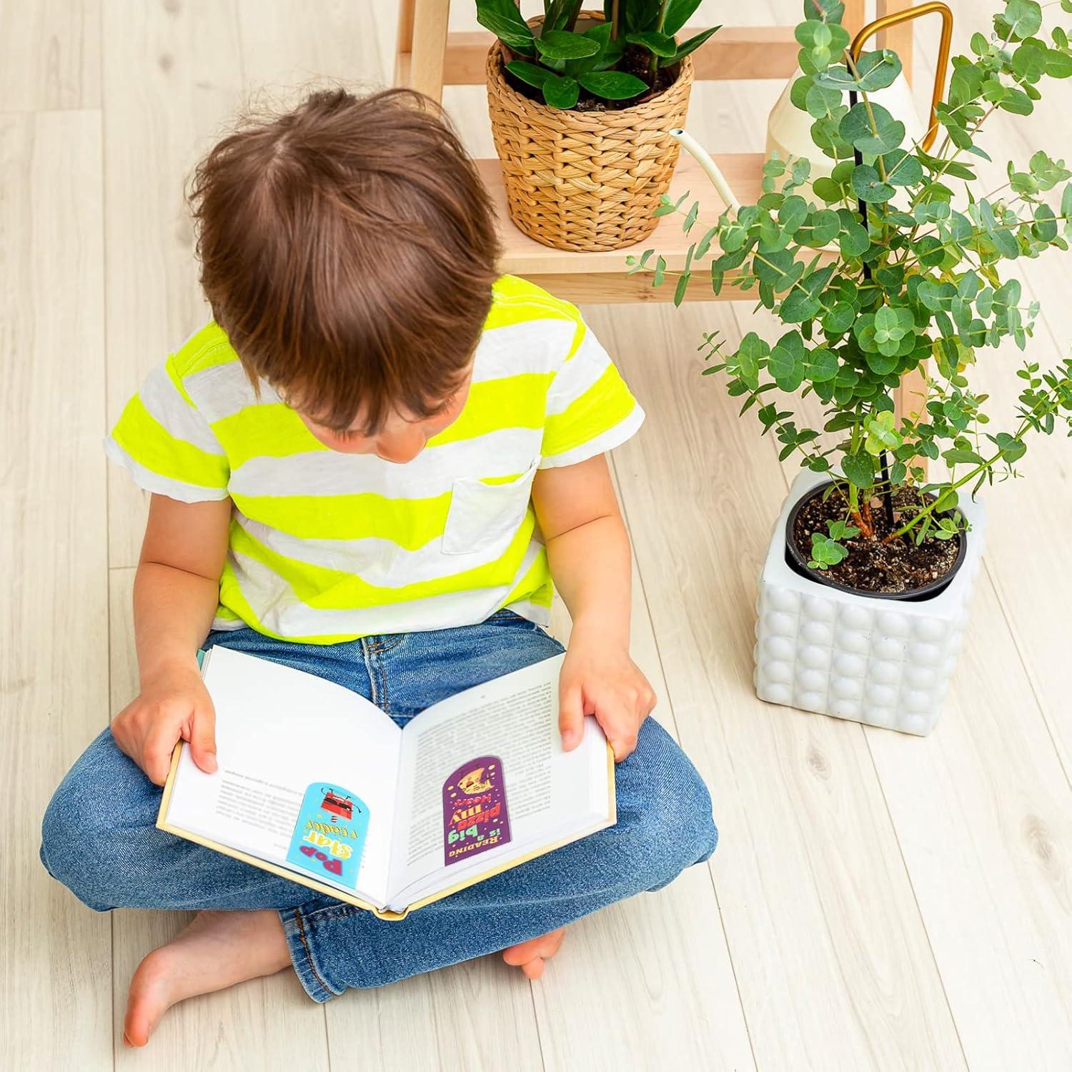 48 Marcadores de Página Aromáticos Magnéticos Eaasty - Frutas y Comida