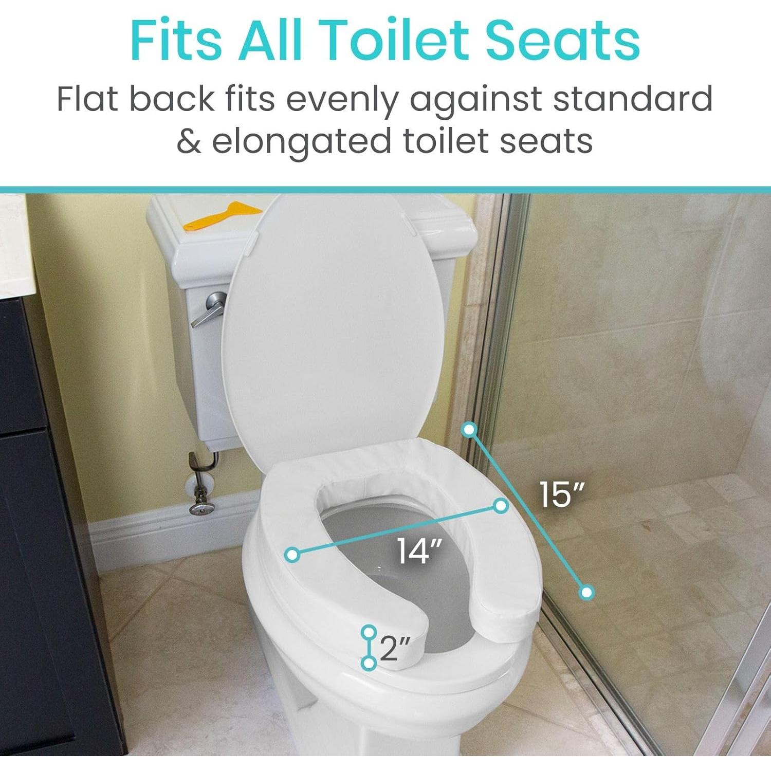 Cojín Elevador para Asiento de Inodoro Vive 5.08 cm Acolchado