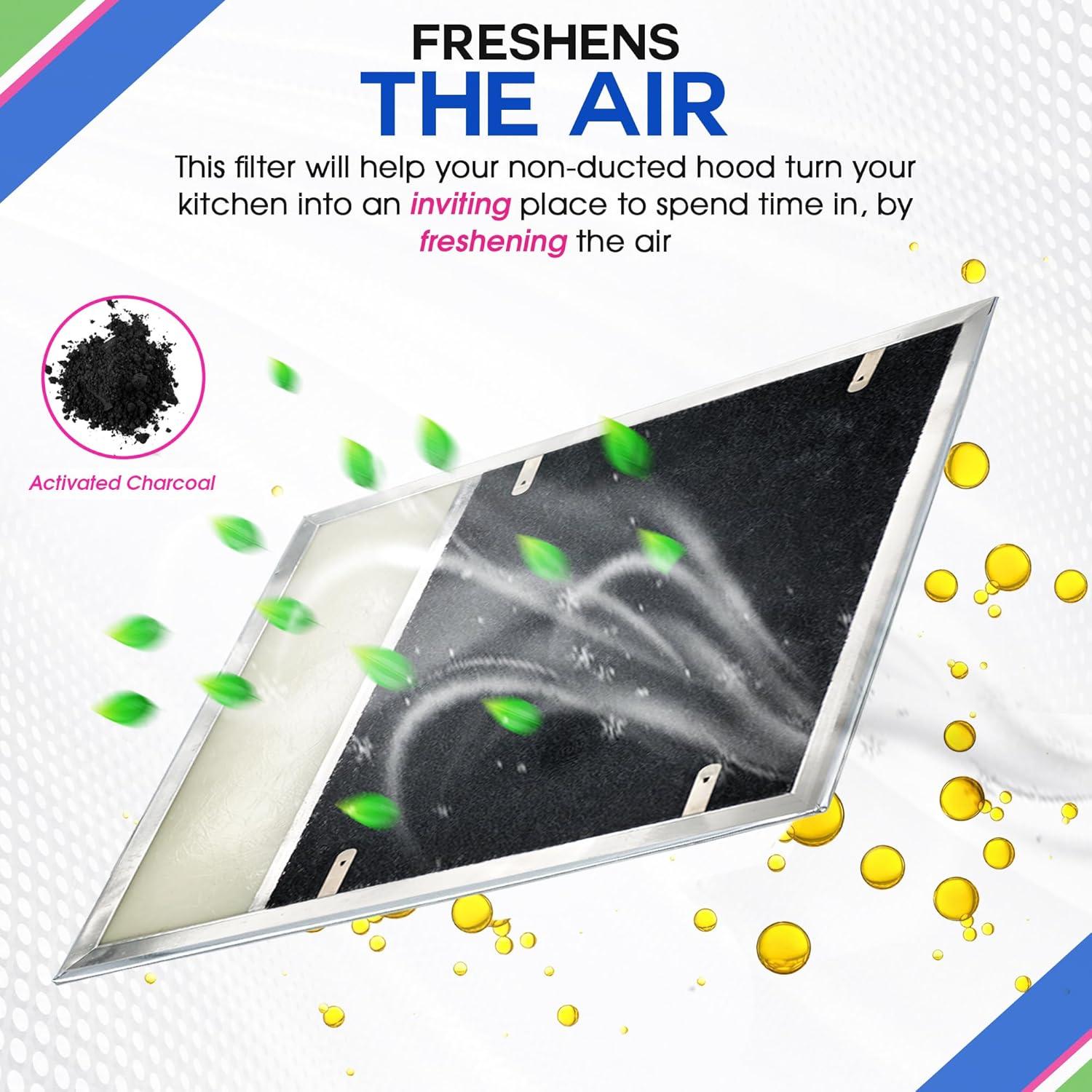 Filtro de Carbón Activado Bagean BP58 para Campana Extractora 20x27 cm