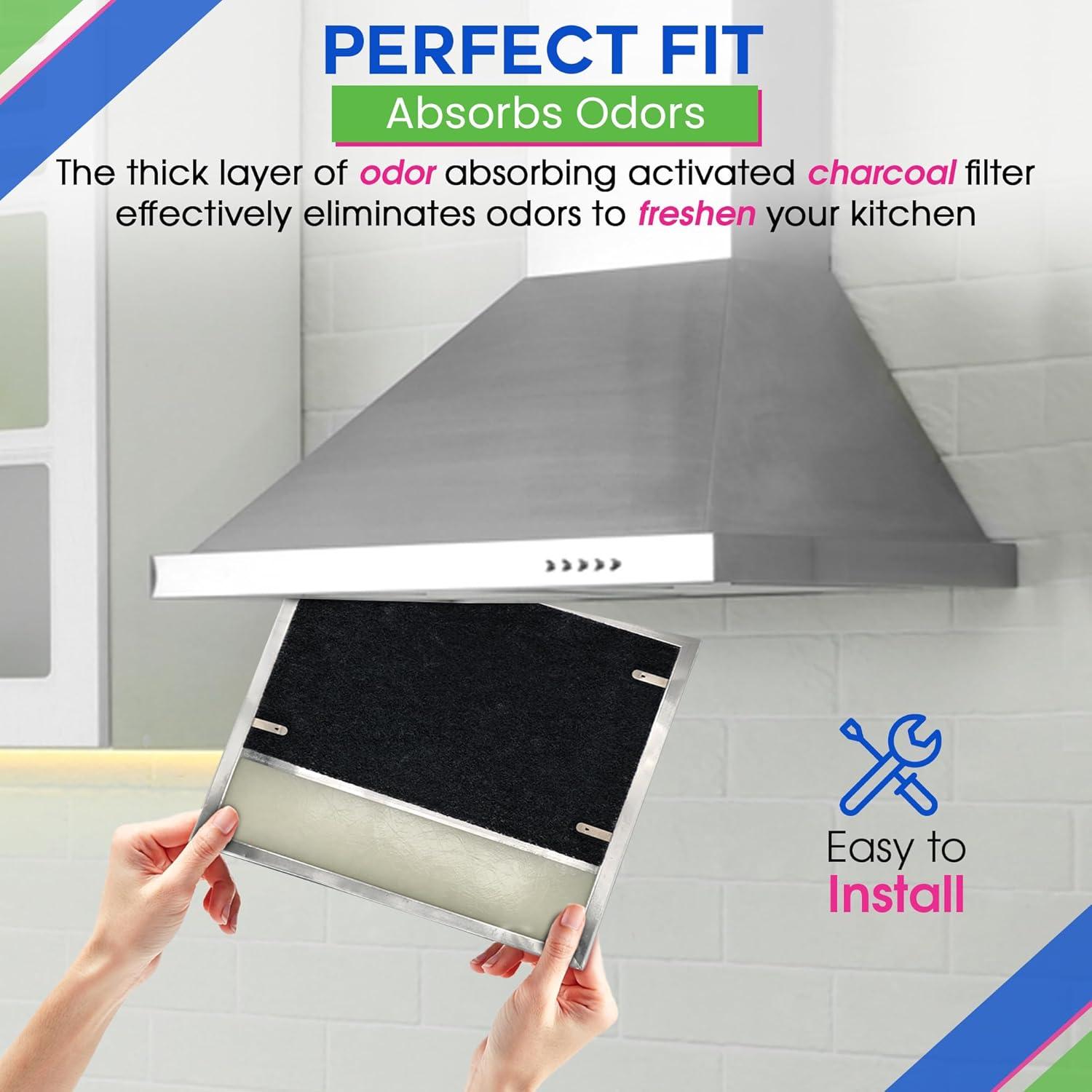 Filtro de Carbón Activado Bagean BP58 para Campana Extractora 20x27 cm