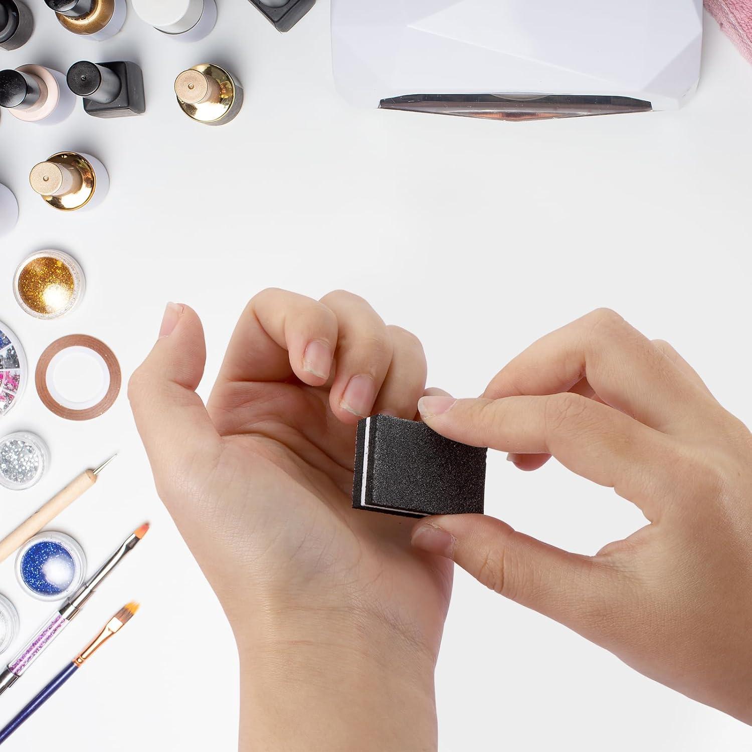 150 Piezas Mini Bloques de Pulido de Uñas 100/180 Grano - acDesign