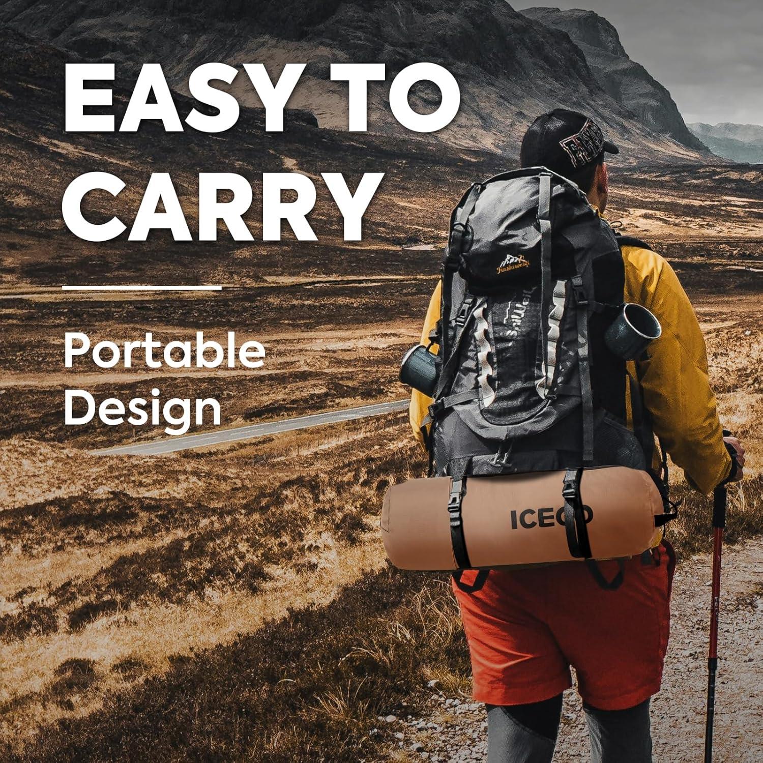 Cama de Camping ICECO CC190 Pro Plegable 180 kg Khaki