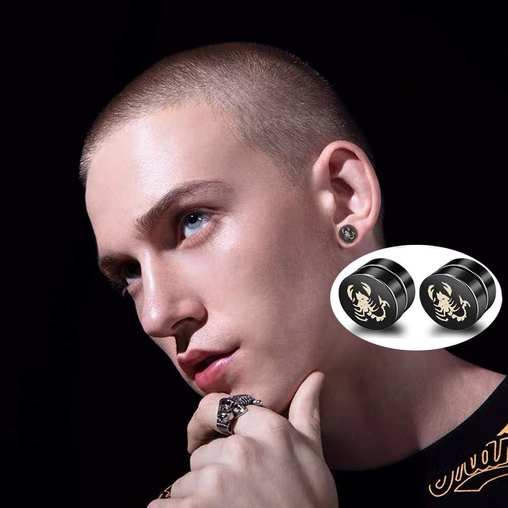 Pendientes Magnéticos de Acero Inoxidable Priza - 6 Pares Clip On