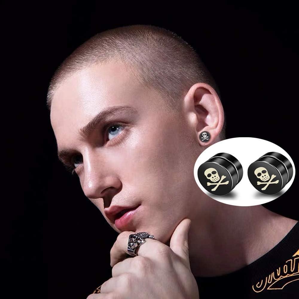 Pendientes Magnéticos de Acero Inoxidable Priza - 6 Pares Clip On