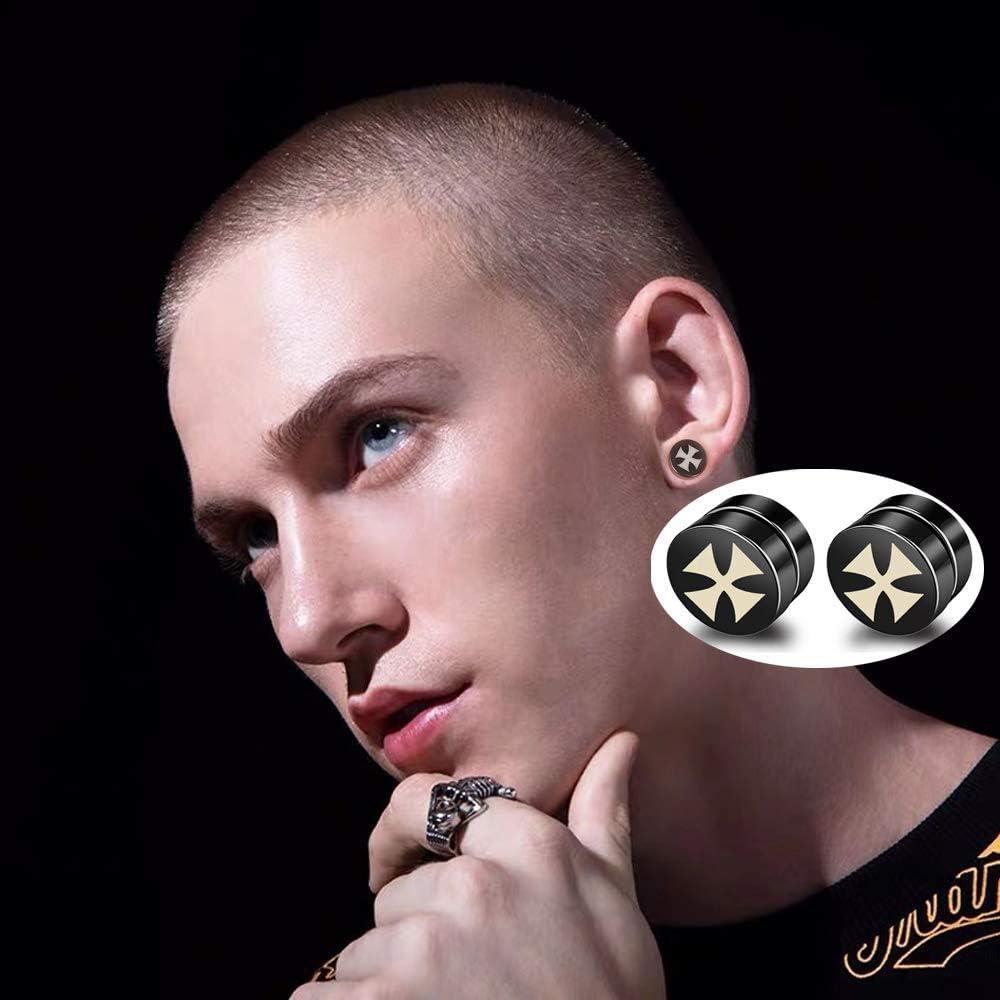 Pendientes Magnéticos de Acero Inoxidable Priza - 6 Pares Clip On