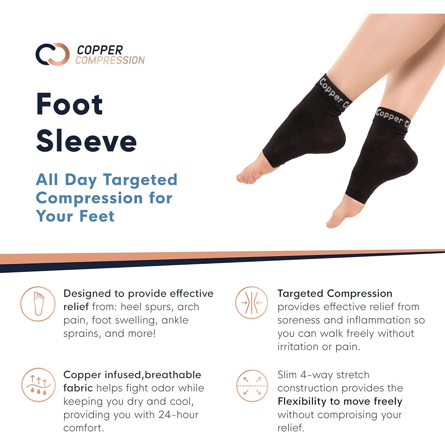 Mangas de Compresión de Cobre Copper Compression - 1 Par Mediano