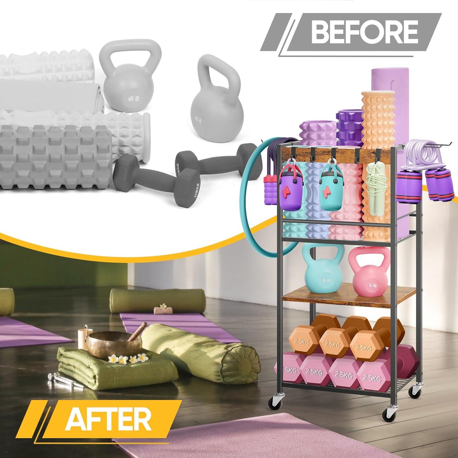 Estante de Almacenamiento Nandae para Equipos de Ejercicio