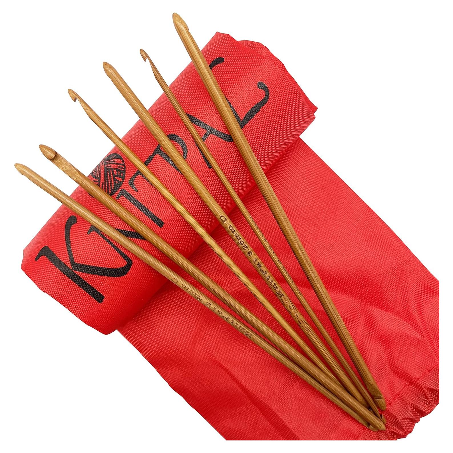 Juego de Ganchillos Tunecinos Doble Punta KnitPal 5 Tamaños