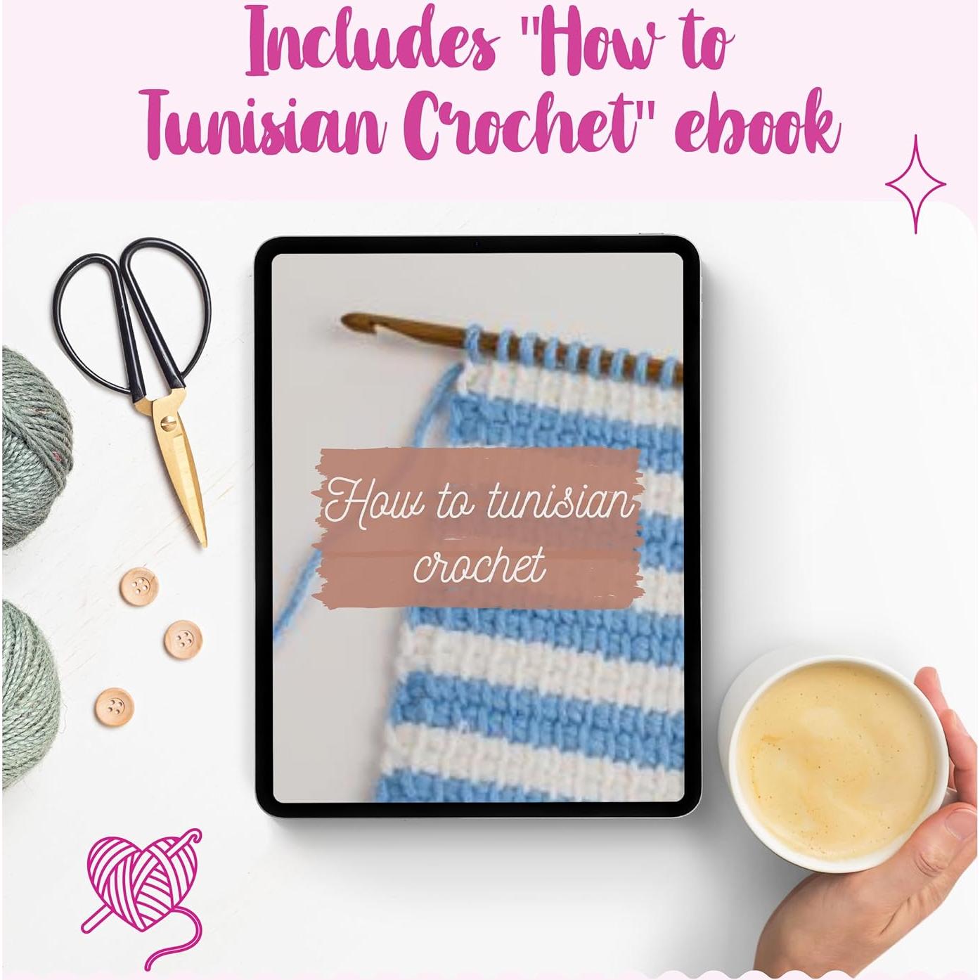 Juego de Ganchillos Tunecinos Doble Punta KnitPal 5 Tamaños