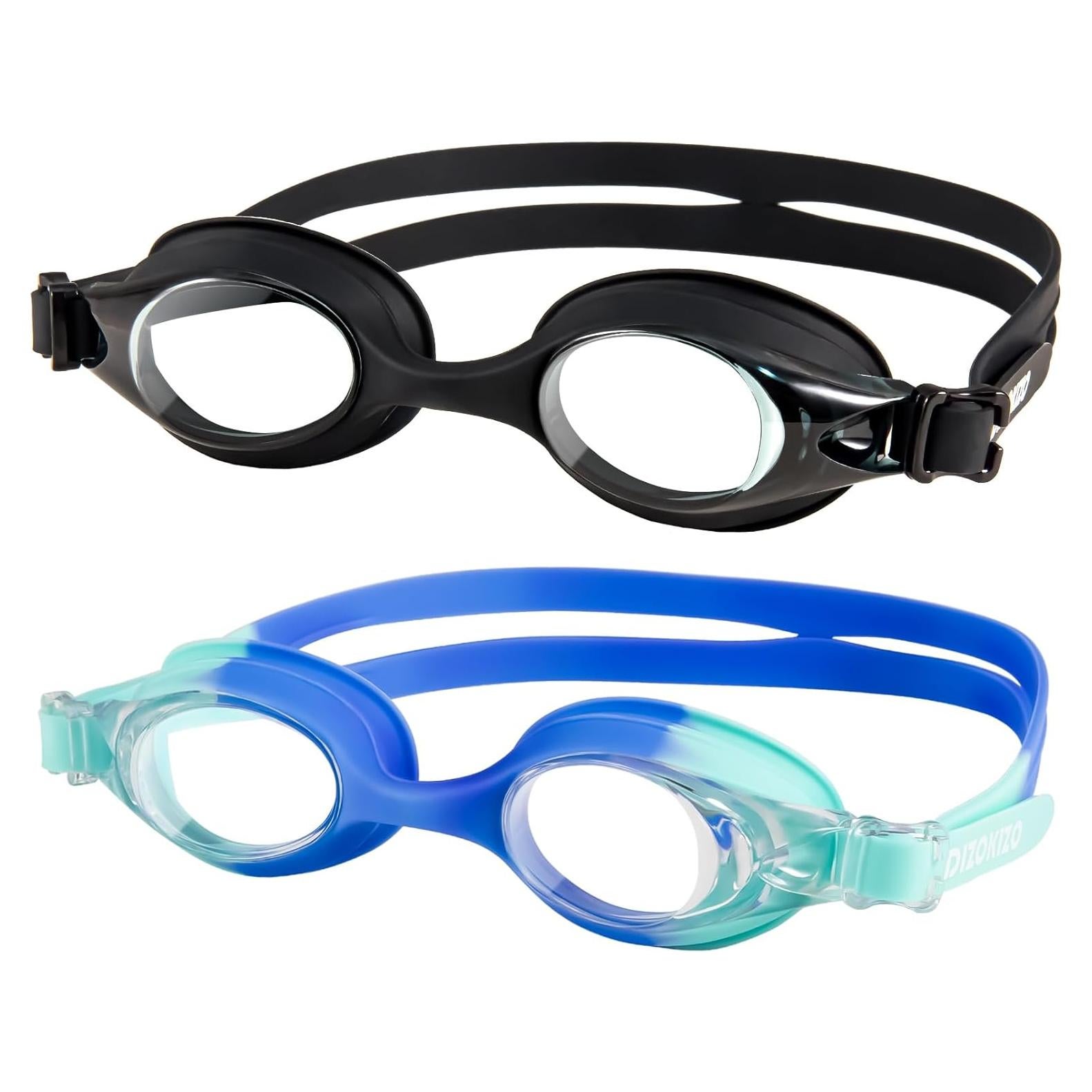 Gafas de natación para niños 6-14 años UV antifog - Paquete de 2