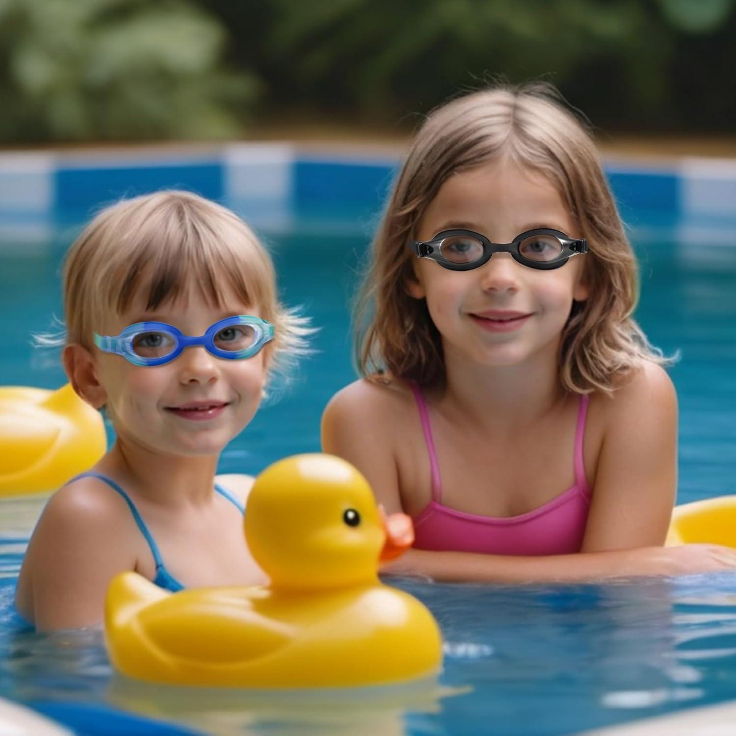 Gafas de natación para niños 6-14 años UV antifog - Paquete de 2