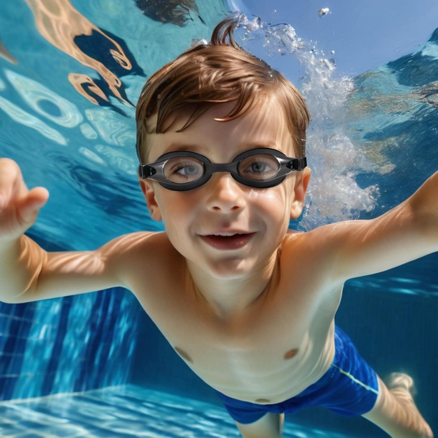 Gafas de natación para niños 6-14 años UV antifog - Paquete de 2