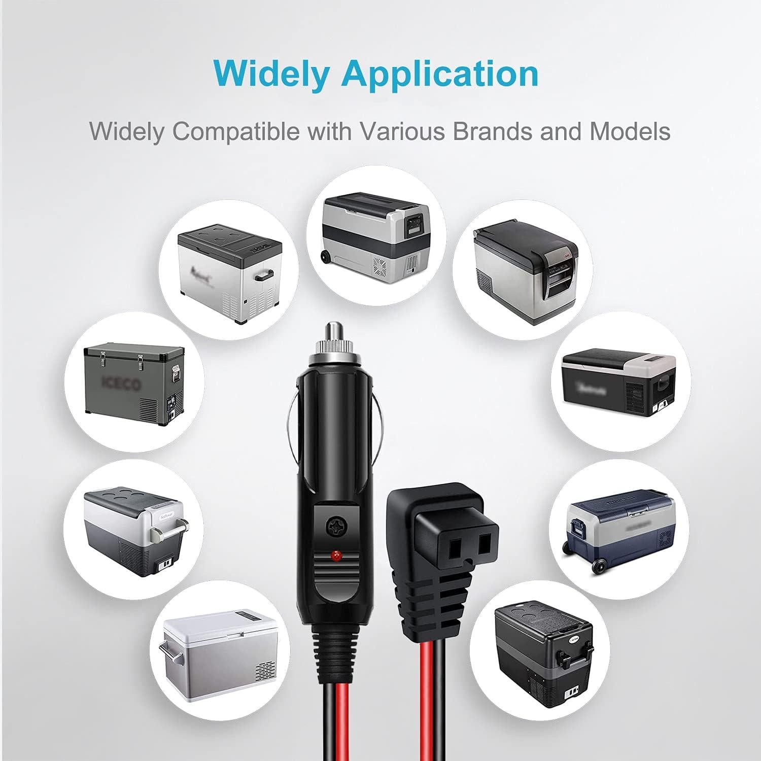 Cable de Refrigerador de Coche Cllena 3m 12V/24V Alta Resistencia