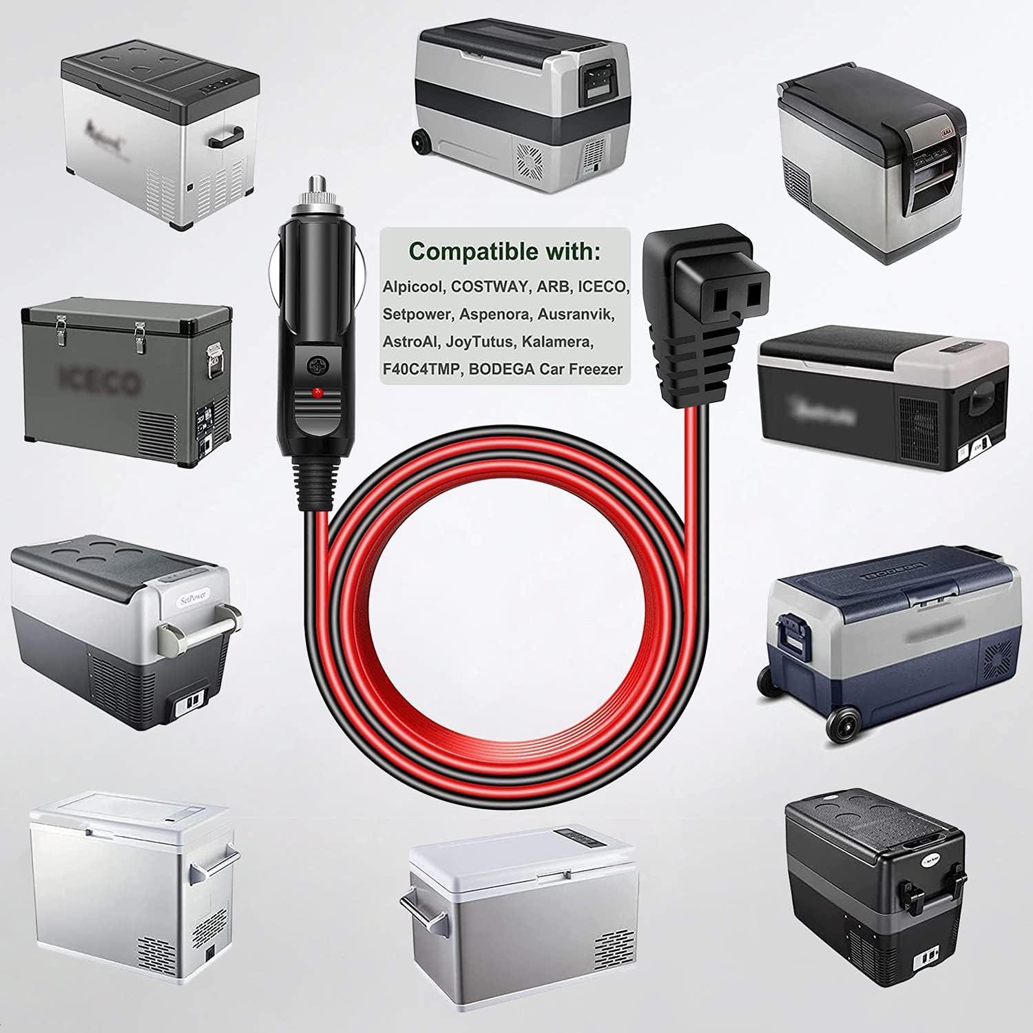 Cable de Refrigerador de Coche Cllena 3m 12V/24V Alta Resistencia