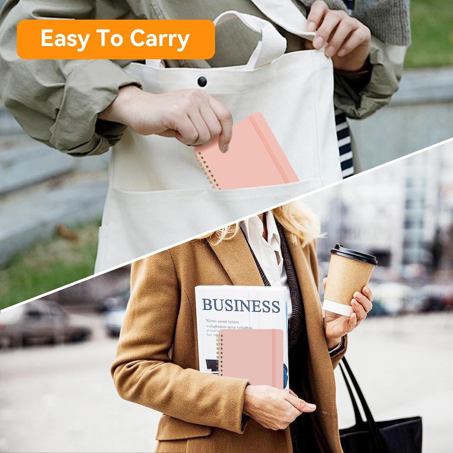 Cuadernos Espiral DMSVK 5x7" 4 Paquetes 50 Hojas Papel Premium