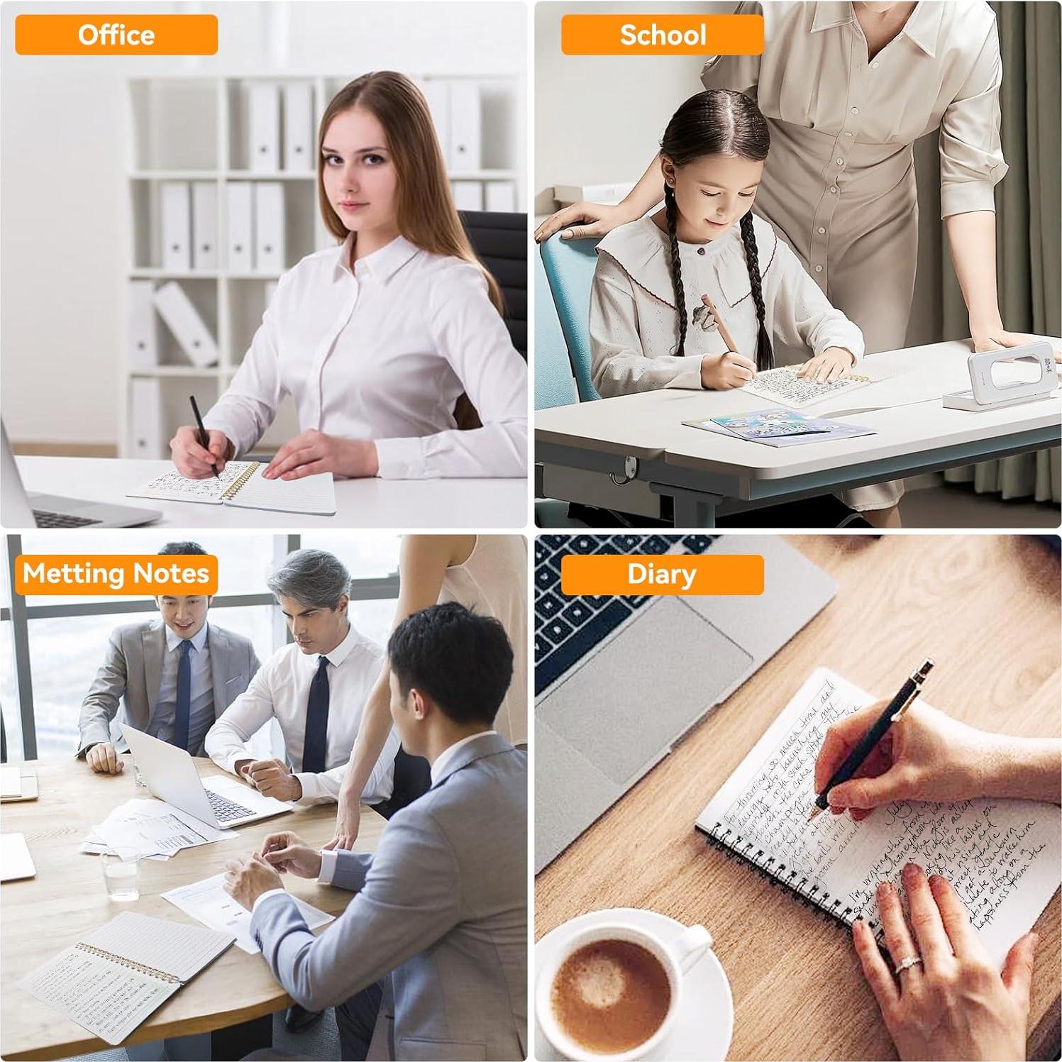 Cuadernos Espiral DMSVK 5x7" 4 Paquetes 50 Hojas Papel Premium