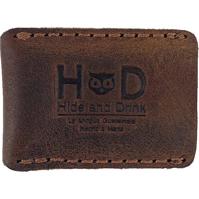 Funda de Cuero para Afeitar Hide & Drink - Marrón Bourbon