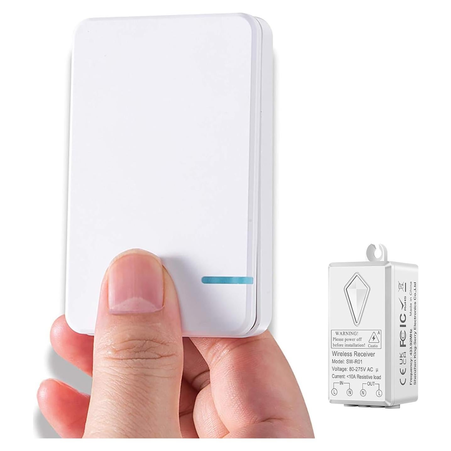 Kit Interruptor Inalámbrico NineLeaf Mini 1 Receptor 1000W