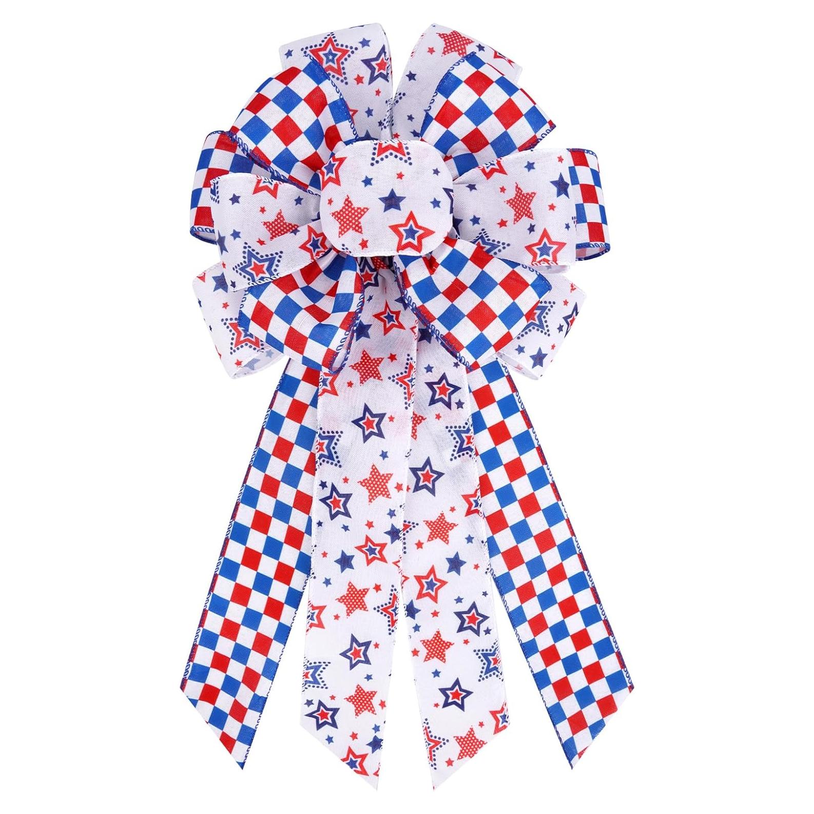 Lazo Patriótico KOPHINYE 3 Capas Rojo Blanco Azul 48.3x25.4cm