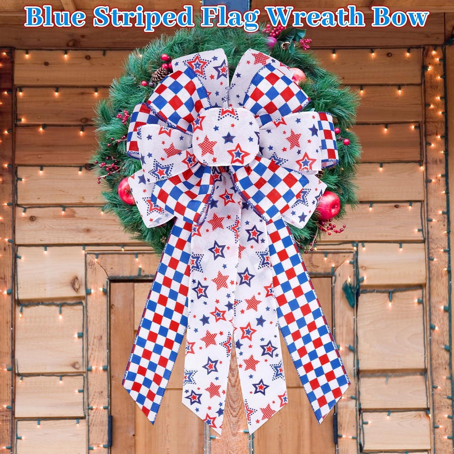 Lazo Patriótico KOPHINYE 3 Capas Rojo Blanco Azul 48.3x25.4cm