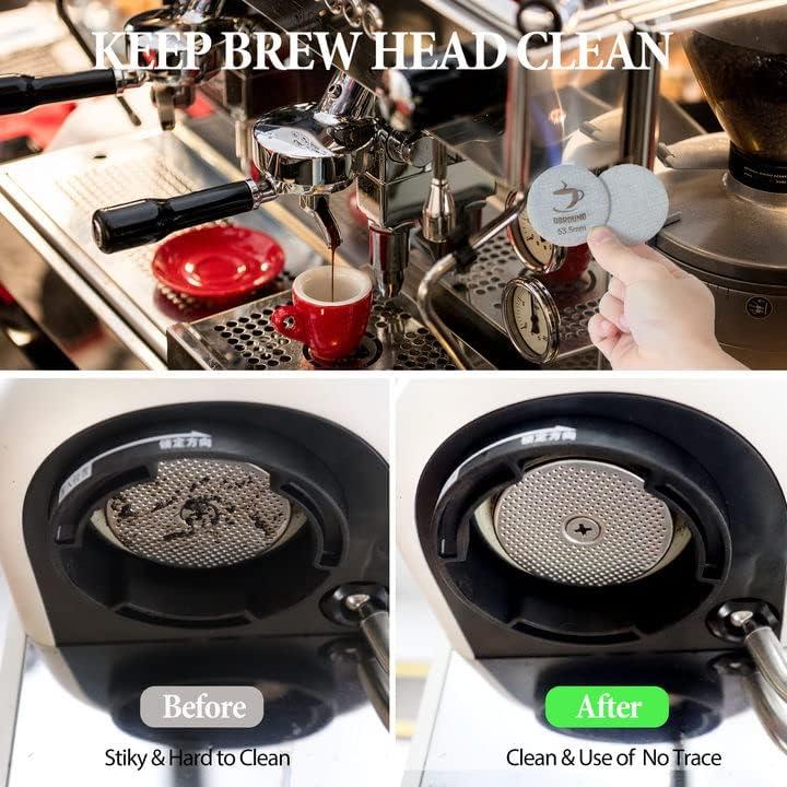 Pantalla de Puck de Espresso Dbround 51mm - 2 Piezas con Soporte